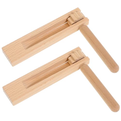 Vaguelly 2er Set Holzratschen Geräuschmacher Pädagogisches Musikinstrument Für Handpercussion Zur Von Kreativität Und Motorik von Vaguelly