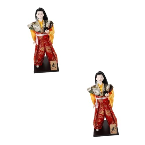 Vaguelly 2st -Figur Einweihungsgeschenk Desktop- Japanische Haushaltsgeräte Desktop-dekor Kunstgegenstände Im Japanischen Stil Japanische Zimmerdekoration Heimwerken Holz von Vaguelly