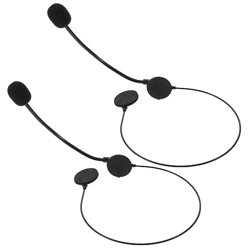 Vaguelly 2st Gefälschte Kopfhörer-Requisiten Kinderbedarf Kinder-Cosplay Kinder-sänger-Star-kopfhörer Kindermikrofon Kinderspielzeug Kinder-Headset-mikrofon Kinderkommode Plastik Black von Vaguelly