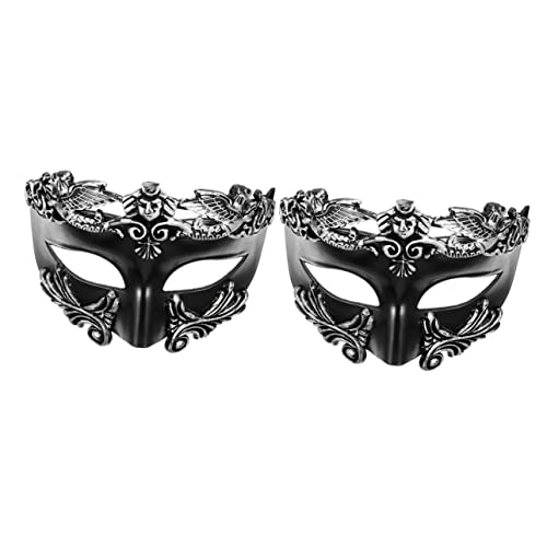 Vaguelly 2st Halbgesichtsmaske Kostüm-party-maske Krieger Römische Maske Cosplay-maske Cosplay-requisiten Japanische Augenmaske Maske Für Festival Ägyptische Kriegermaske Plastik von Vaguelly