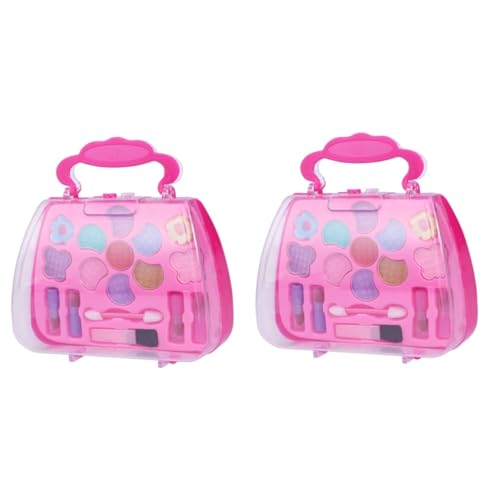 Vaguelly 2st Mädchen Schminkspielzeug Für Kinder Make-up-Koffer Für Kinder Make-up-kit Vorgeben Schminkkasten Schminkkoffer Für Kinder von Vaguelly