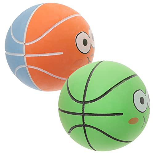 Vaguelly 2st Mini-basketballspielzeug Decompression Rubber Balls Small Bouncy Balls Decompression Bounce Balls Stress Relax Rubber Balls Party-hüpfbälle Anti-Stress Spielzeugball Kind Gummi von Vaguelly