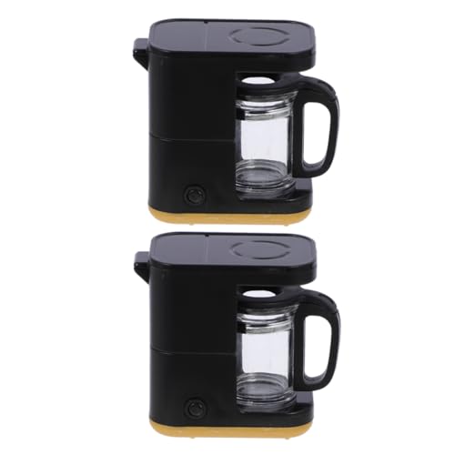 Vaguelly 2st Modell Einer Mini-kaffeemaschine Puppenhaus-miniaturzubehör Puppenhaus-küche Mixer Für Puppenhauszubehör Miniküche Grünes Kaffeespielzeug Miniatur-puppenhaus Plastik von Vaguelly