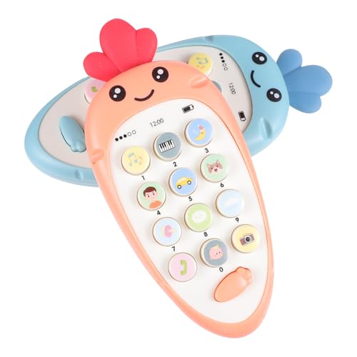 Vaguelly 2st Musik-Telefon-Spielzeug Jungs-Spielzeug Kinderspielzeug Kinder Spielset Musikalisches Telefon Für Kinder Mini-Handy Telefon Spielzeug Spielzeug Mini-Spielzeug Abs von Vaguelly