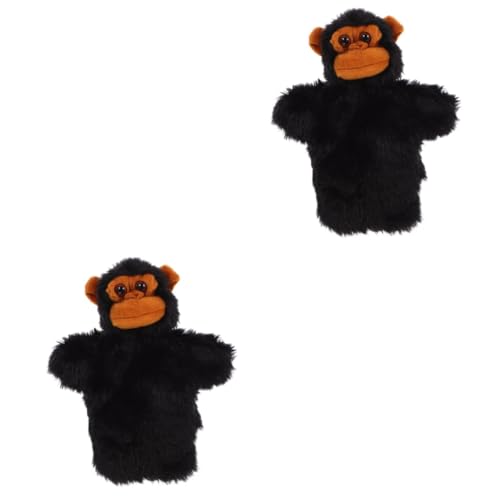 Vaguelly 2st Orang-utan-tierhandpuppe Handpuppe Für Funktionierende Mundpuppe Lehrpuppe Handpuppentier Affenhandpuppe Puppen Zum Geschichtenerzählen Kind Plüsch Handschuhe Karikatur von Vaguelly