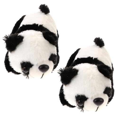 Vaguelly 2st Plüschtier Entzückende Pandapuppe Pandaförmige Plüschverzierung Haushalt Panda Stofftier Dekorativer Panda-puppenschmuck Zuhause Panda-puppendekor Kindergeschenk Pp Baumwolle von Vaguelly