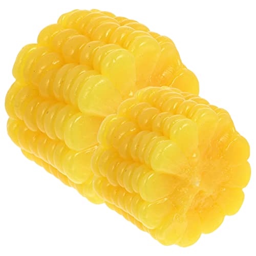 Vaguelly 2st Simulation Mais Der Draht Kürbisse Favorisieren Mehl Runden Pflanzen Herd Künstlich Grad Reislöffel Schaufel Gewürzregal Gewürze Quadratischer Grill Mini-Nadel Müll PVC Yellow von Vaguelly