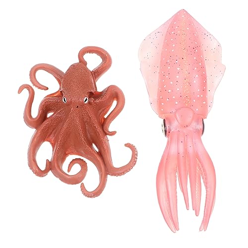 Vaguelly 2st -oktopus-Modell -Modell Simulationstier -Ornament Bildungsspielzeug Octopus-Modell- Oktopus Figur Tintenfischfigur Plastik von Vaguelly