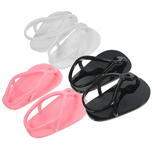 Vaguelly 3 Paare Puppen-Flip-Flops amerikanisches Puppenzubehör Puppenwagen Mädchenspielzeug puppenspielzeug doll Accessories 18-Zoll-Puppenschuh verschleißfeste Minischuhe Plastik von Vaguelly