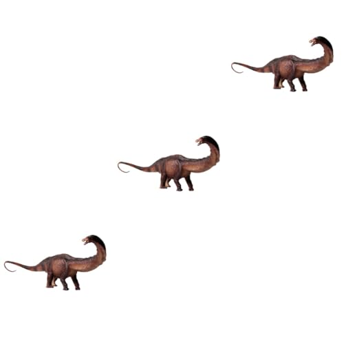 Vaguelly 3 STK Apatosaurus-Modell Dinosaurier-spielzeugfiguren Dinosaurier-modellstatue Apatosaurus-verzierung Dinosaurier-Dekoration Simulierte Apatosaurus-Figur Lehrmittel Für Dinosaurier von Vaguelly