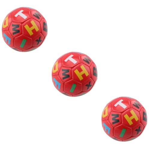 Vaguelly 3 STK Aufblasbare Bälle für Kinder Jungen Fußball PVC-Fußball Kleinkind fußball Kinder Fußball Fußbälle Activity für Kinder aktivity für Kinder PVC aufblasbarer Ball PVC-Kugel von Vaguelly