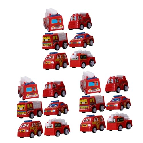 Vaguelly 3 Sätze Auto Spielzeug Kinder Auto car e kinderauto Spielzeug Auto Set spielzeugauto minipumpe puppenwagen pädagogisches Spielzeug Spielhausspielzeug Modell Feuerwehrauto rot von Vaguelly