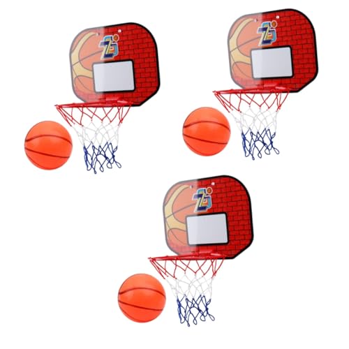 Vaguelly 3 Sätze Basketballkorb Kinderbasketball Basketballbrett Basketball-Trainingsspiel für Kinder Basketball Hoop Indoor Mini Basketball Hoop Spielzeug Basketball-Netz von Vaguelly