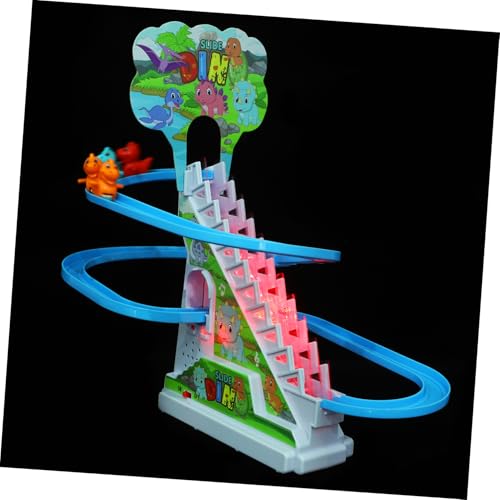 Vaguelly 3 Sätze Dinosaurier-Treppenspielzeug Kletterspielzeug Kidcraft-Spielset Party Spielzeug für Kinder Pädagogisches Spielzeug für Kinder Rutsche für Treppen Dinosaurier-Rutsche von Vaguelly