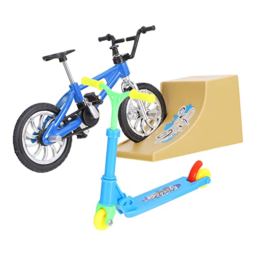 Vaguelly 3 Sätze Fingerrad Sportroller Kinderroller Fingerscooter Spielzeug für Kinder kinderspielzeug Fingerspitzen-Bewegungsspielzeug pädagogisches Fingerspielzeug Aluminiumlegierung Blue von Vaguelly