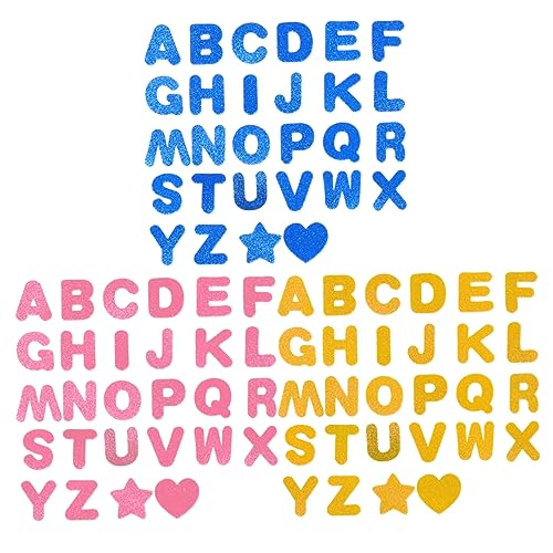 Vaguelly 3 Sets Pädagogische Aufkleber Alphabet Aufkleber Dekorative Aufkleber Buchstaben Aufkleber Aufkleber Nach Zahlen Alphabet Bestickter Aufnäher Buchstaben Aufnäher von Vaguelly