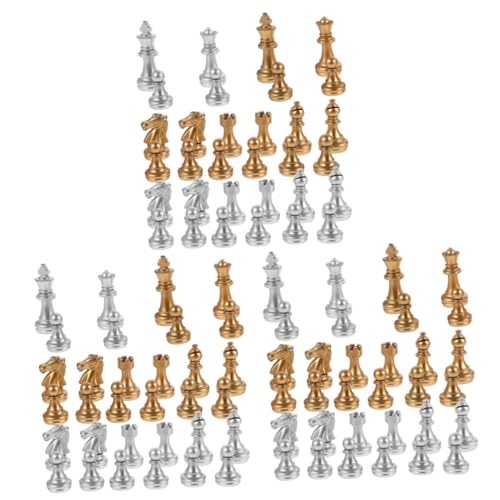 Vaguelly 3 Sets Stück Schachbrett Schach Schachbrett Zubehör Schach Ersatzschach Für Brettspiel Brettspiele Plastikschach von Vaguelly
