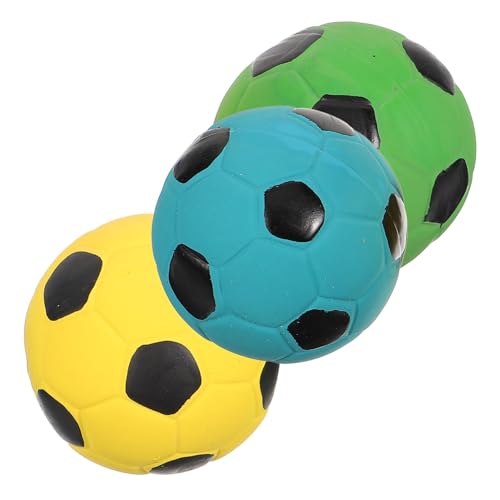 Vaguelly 3 Stück Fußball Spielzeugball Hüpfbälle Für Kinder Soundball Spielzeugfußball Kidcraft Spielset Kinderspielset Lustiges Ballspielzeug Sound Fußballspielzeug Für Kinder Blau von Vaguelly