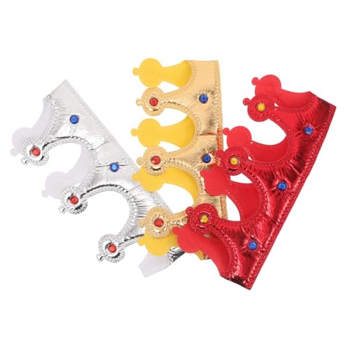 Vaguelly 3 Stück Königskrone für Jungen Weiches Leichtes und Strapazierfähiges Prinz Kostüm Zubehör als Foto Requisite Geburtstagsparty Renaissance Halloween Cosplay Vaguelly 3 Stück Königskrone für Jungen Weiches Leichtes und Strapazierfähiges Prinz Kostüm Zubehör als Foto Requisite Geburtstagsparty Renaissance Halloween Cosplay von Vaguelly