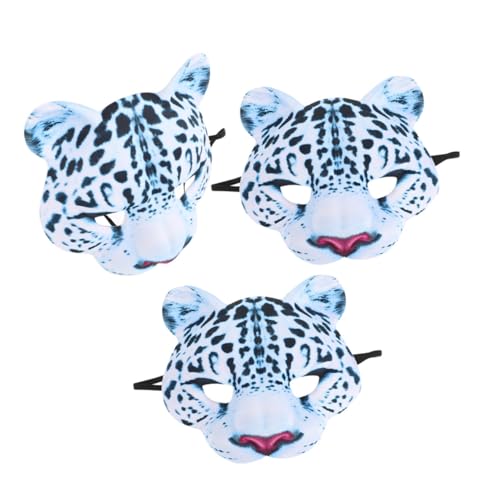 Vaguelly 3 Stück Leoparden Halbgesichtsmaske aus Leichtem EVA Atmungsaktiv und Passend Tier-masken für Halloween Karneval Party-kostüm und Verkleidung Vaguelly 3 Stück Leoparden Halbgesichtsmaske aus Leichtem EVA Atmungsaktiv und Passend Tier-masken für Halloween Karneval Party-kostüm und Verkleidung von Vaguelly