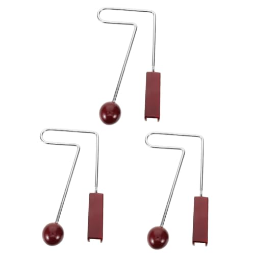 Vaguelly 3 Stück Percussion Holzinstrumente Für Erwachsene Kinder Spielzeug Instrumentenspielzeug Holz Handheld Vibraslap Holzkugel Vibraslap Tremolo Spielzeug Musikspielzeug Aus von Vaguelly