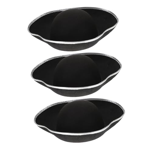 Vaguelly 3 Stück Piratenhut Kapitänsmütze für Erwachsene Cosplay Karneval Kostüm Party Bühnenauftritt Vaguelly 3 Stück Piratenhut Kapitänsmütze für Erwachsene Cosplay Karneval Kostüm Party Bühnenauftritt von Vaguelly