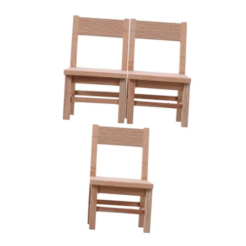 Vaguelly 3 Stück Teiliges Miniatur-holzstühle für Puppenhaus Stabile Maßstabsgetreue Miniaturstühle aus Robustem Holz für Puppenhaus Esszimmer und Schlafzimmer Detailreiche Vielseitige Vaguelly 3 Stück Teiliges Miniatur-holzstühle für Puppenhaus Stabile Maßstabsgetreue Miniaturstühle aus Robustem Holz für Puppenhaus Esszimmer und Schlafzimmer Detailreiche Vielseitige von Vaguelly
