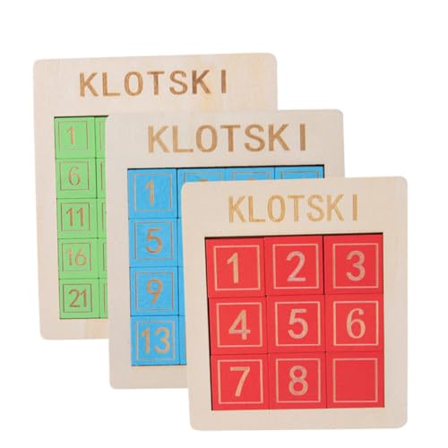 Vaguelly 3 Teiliges Digitales Huarong Straßenspiel Kinderrutschen Für Mädchen Puzzles Zahlenspielzeug Blockbild Rutsche Puzzlematte Kleinkindspielzeug Formenpuzzle Rutsche von Vaguelly