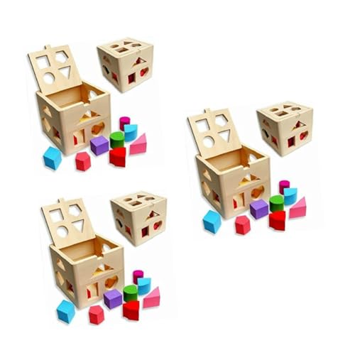 Vaguelly 3-Teiliges Set Lernspielzeug dartscheibe Kinder mitgebsel Kinder für Kinder pädagogisches Spielzeug verschickungskinder Children Holzbaustein Kleinkindspielzeug Hölzern von Vaguelly