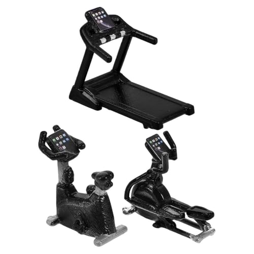 Vaguelly 3-teiliges Miniatur-Fitnessgerät: Realistisches Puppenhaus-Fitnesszubehör, winzige Übungsmodelle für Spielsets, Puppenhausszenen, Sammler Vaguelly 3-teiliges Miniatur-Fitnessgerät: Realistisches Puppenhaus-Fitnesszubehör, winzige Übungsmodelle für Spielsets, Puppenhausszenen, Sammler von Vaguelly