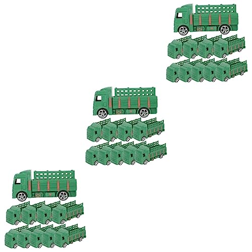 Vaguelly 30 STK Militärautodekoration Automodell Ornament Tischwagen-Statue Simulierte Autostatue Dekorative Autodekoration Automodelldekoration Auto Handwerk LKW-dekor Plastik Olive Green von Vaguelly