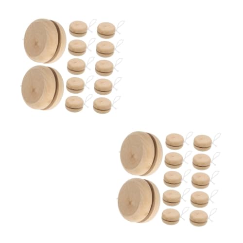 Vaguelly 30 STK Trick Yoyo Anfänger Yoyo-Profi handbemalte Jo-Jo-Bälle ja Kinder bastelset basteln für Kinder Toys Spielzeug Jo-Jo-Kugeln aus Holz Fingerkuppenball für Kleinkinder von Vaguelly