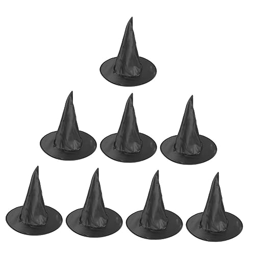 Vaguelly 32 Stk Zaubererhut halloween kopfschmuck halloween kopfbedeckung ösch noir Verkleidung Festival-Partyhut schwarze hexenhüte für damen Hexenhut dekor Hut im Halloween-Stil Stoff von Vaguelly