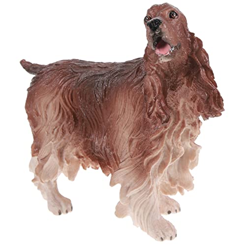 Vaguelly 3St Cocker Spaniel-Modell Hunde-Sammelfigur Kuchendeckel tierfiguren für Kinder Dog Statue Spielzeug Modelle Künstlicher Hundeschmuck Hundefigur Haustier Hund der Hund Ornamente von Vaguelly