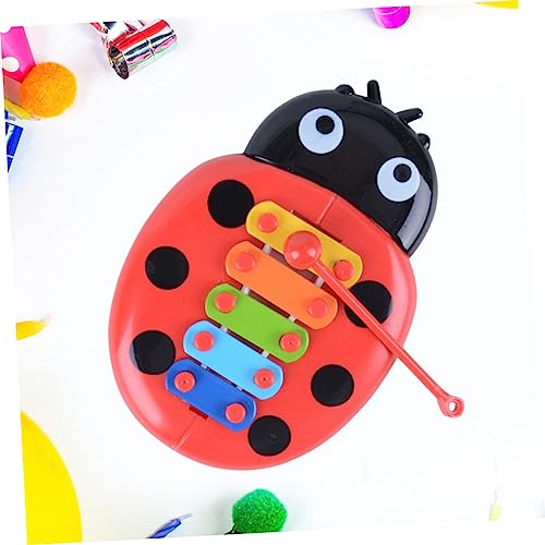 Vaguelly 3St Musikinstrument für Kinder klopft ans Klavier musikalische spielzeuge für Babies musikspielzeug Music Toy Musikalisches Klopfspielzeug Hand klopft Klavier rot von Vaguelly