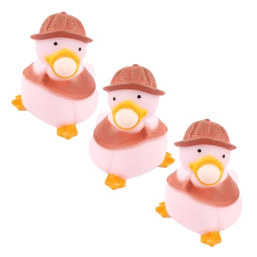 Vaguelly 3St Prise Musik Enten-Stressball kleines Spielzeug lustige Spielzeuge kinderspielzeug Spielzeug für Kinder Toys Neuheit dehnbares Spielzeug lustige Quetschspielzeuge Brown von Vaguelly