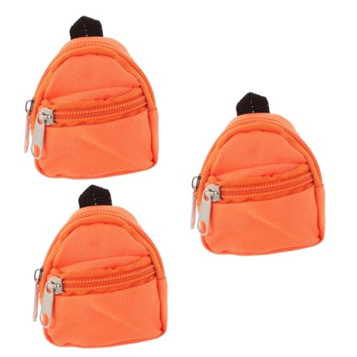 Vaguelly 3St Puppenrucksack süße Puppentasche Mini-Schultasche Mikro-Szenen-Ornament Kinder sammlerstücke Büchertasche Spielzeuge Mini-Rucksackmodelle Mikroszenenverzierung Stoff von Vaguelly