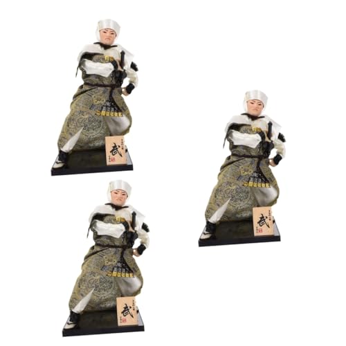 Vaguelly 3st -Figur Japanische Kimonopuppe Japanische Puppenverzierung Antike - -kriegerpuppe Ethnische Sammlerfigur Japanisches Izakaya-dekor -Statue Stoff von Vaguelly