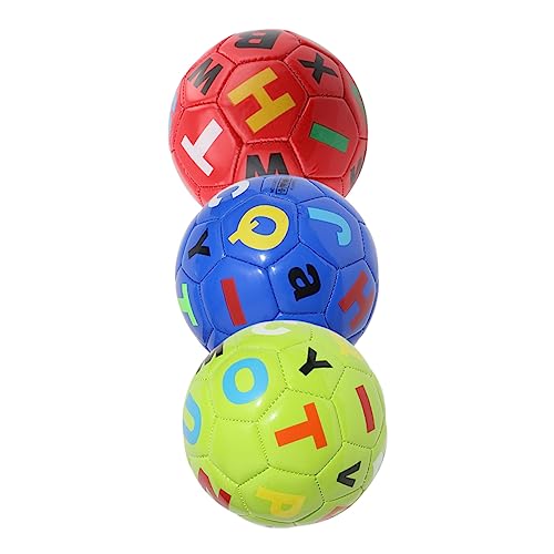 Vaguelly 3st Fußball Kinderspielzeug Kinderbälle Kleinkinderball Spielzeugbälle Bällebad Für Babys Kinderspiele Outdoor- Für Kleinkinder Für Kleinkindspielzeug PVC von Vaguelly