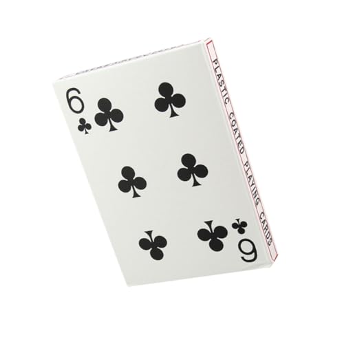 Vaguelly 4 Kreative Pokerkarten Brettspiel-Poker Kartenspiel Spielen Heimspiel Pokerkarte Aus Papier Große Spielkarten Poker-kartenspiel Weiß von Vaguelly