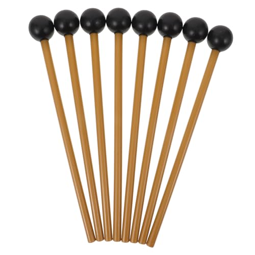 Vaguelly 4 Paar Hammer Drumsticks Universal Drum Stick Drum Mallets Percussion Zubehör Percussion Stick Percussion Mallets Zungentrommel Drumstick Praktischer Drumstick Aus Kunststoff von Vaguelly