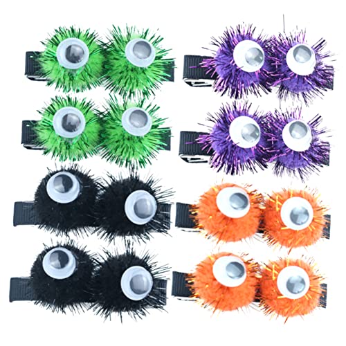 Vaguelly 4 Paare 1 Halloween-haarnadel Gothic-haarschmuck Haarspangen Für Kinder Halloween-haarschmuck Haarklammer Kinderhaarspange Für Halloween Gothic-accessoires Niedlich Seitenclip von Vaguelly