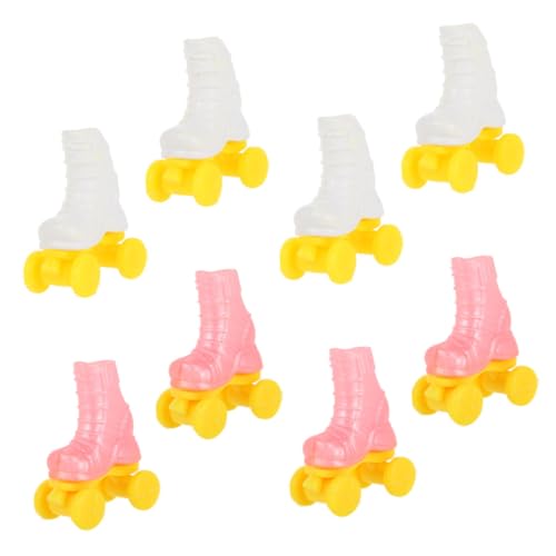 Vaguelly 4 Paare Rollschuhe für Puppen Niedliche Puppenroller Skates Weiß und Perfektes Zubehör für Puppendekoration und DIY Projekte für Kreative Spielideen Vaguelly 4 Paare Rollschuhe für Puppen Niedliche Puppenroller Skates Weiß und Perfektes Zubehör für Puppendekoration und DIY Projekte für Kreative Spielideen von Vaguelly