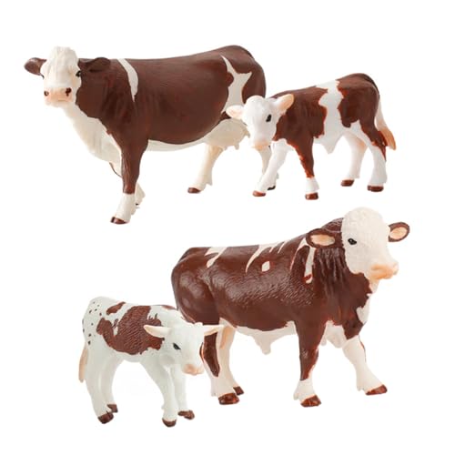 Vaguelly 4 STÜCKE Teiliges Kuhkostüm Modellspielzeug Realistische Bauernhoftiere Lernspielzeug für Detailgetreuer Verarbeitung und Sicherem Material Vaguelly 4 STÜCKE Teiliges Kuhkostüm Modellspielzeug Realistische Bauernhoftiere Lernspielzeug für Detailgetreuer Verarbeitung und Sicherem Material von Vaguelly