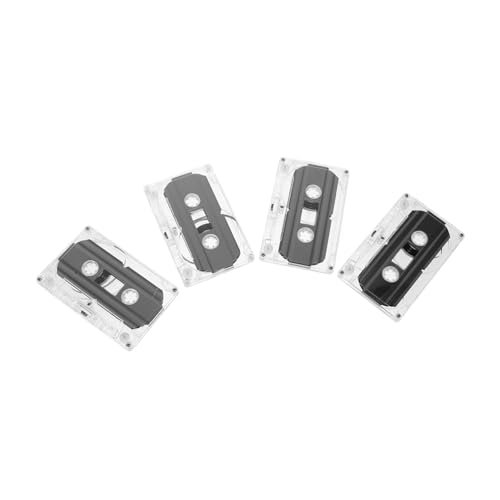 Vaguelly 4 Stück 5 Stück Tonband Kassetten Musik-Recorder Leere Tonbänder 30 Min Kassette 30-minütige Leere Kassette Sprachaufzeichnungsgerät Rauscharmes Band Transparent Plastik von Vaguelly