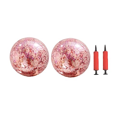Vaguelly 4 Stück Aufblasbare Glitter Strandbälle Set Set mit Pumpe für Outdoor und Indoor Spielspaß Rosegoldene Glitzer Bälle für Wasserspielzeug für Partys und Aktivitäten Zufällige Farbe Vaguelly 4 Stück Aufblasbare Glitter Strandbälle Set Set mit Pumpe für Outdoor und Indoor Spielspaß Rosegoldene Glitzer Bälle für Wasserspielzeug für Partys und Aktivitäten Zufällige Farbe von Vaguelly