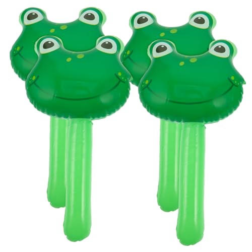 Vaguelly 4 Stück Aufblasbarer Hammer Frosch Das Tier Hüpfburgen Für Babys Ornamente Für B Hammer Ballonhammer PVC Hellgrün von Vaguelly