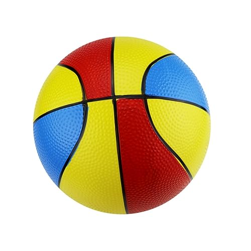 Vaguelly 4 Stück Basketball Spielzeug Strandball Kleiner PVC Basketball Aufblasbarer Ball von Vaguelly