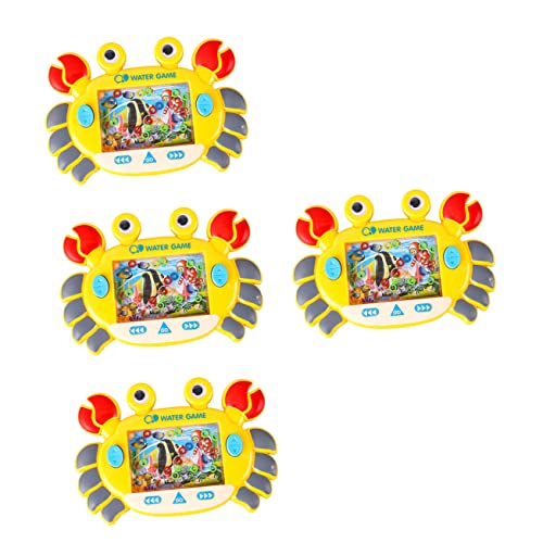 Vaguelly 4 Stück Crab Circle Wassermaschine Spielzeug Für Den Strand Strandspielzeug Wurfspiel Spielzeug Wasserringspiel Handheld Wasserwurfring Spielzeug Tragbares Wasserspiel Abs von Vaguelly