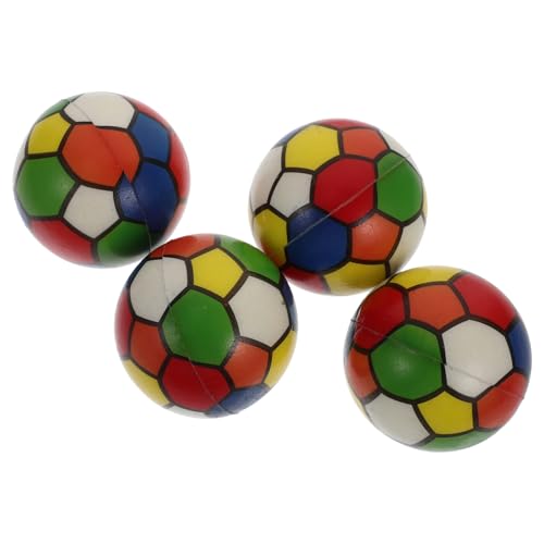Vaguelly 4 Stück Mini Fußball Stressball Teilig Farbenfrohes PU Squeeze für Stressabbau als Party oder Mitbringsel für Vaguelly 4 Stück Mini Fußball Stressball Teilig Farbenfrohes PU Squeeze für Stressabbau als Party oder Mitbringsel für von Vaguelly